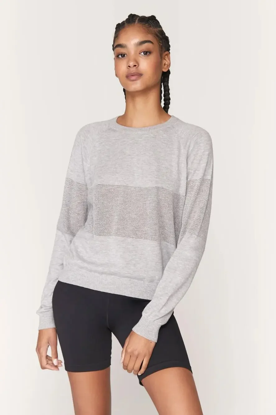 Spiritual Gangster On The Go Sweater Heather Gray Size XS
